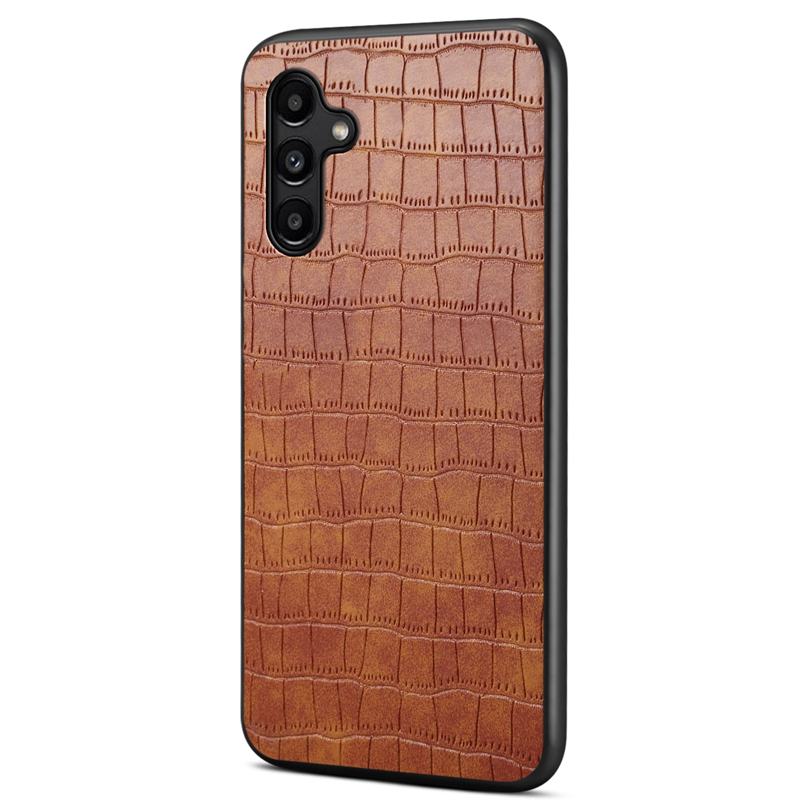 For Samsung Galaxy A15 5G Case Crocodile Textured Leather+TPU+PC Phone Case