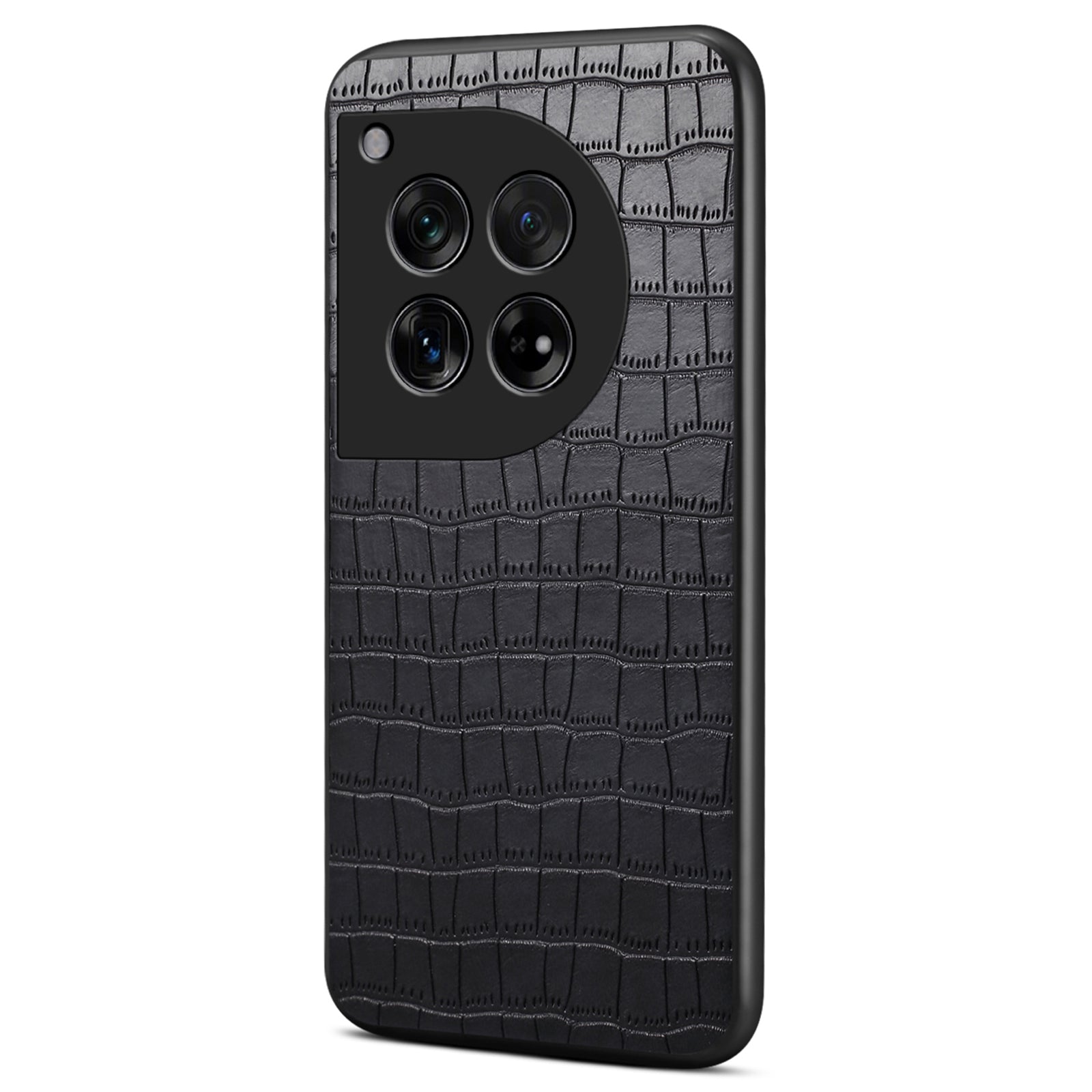 For OnePlus Ace 3 5G / 12R 5G Scratchproof Case Crocodile Texture Leather+TPU+PC Phone Cover