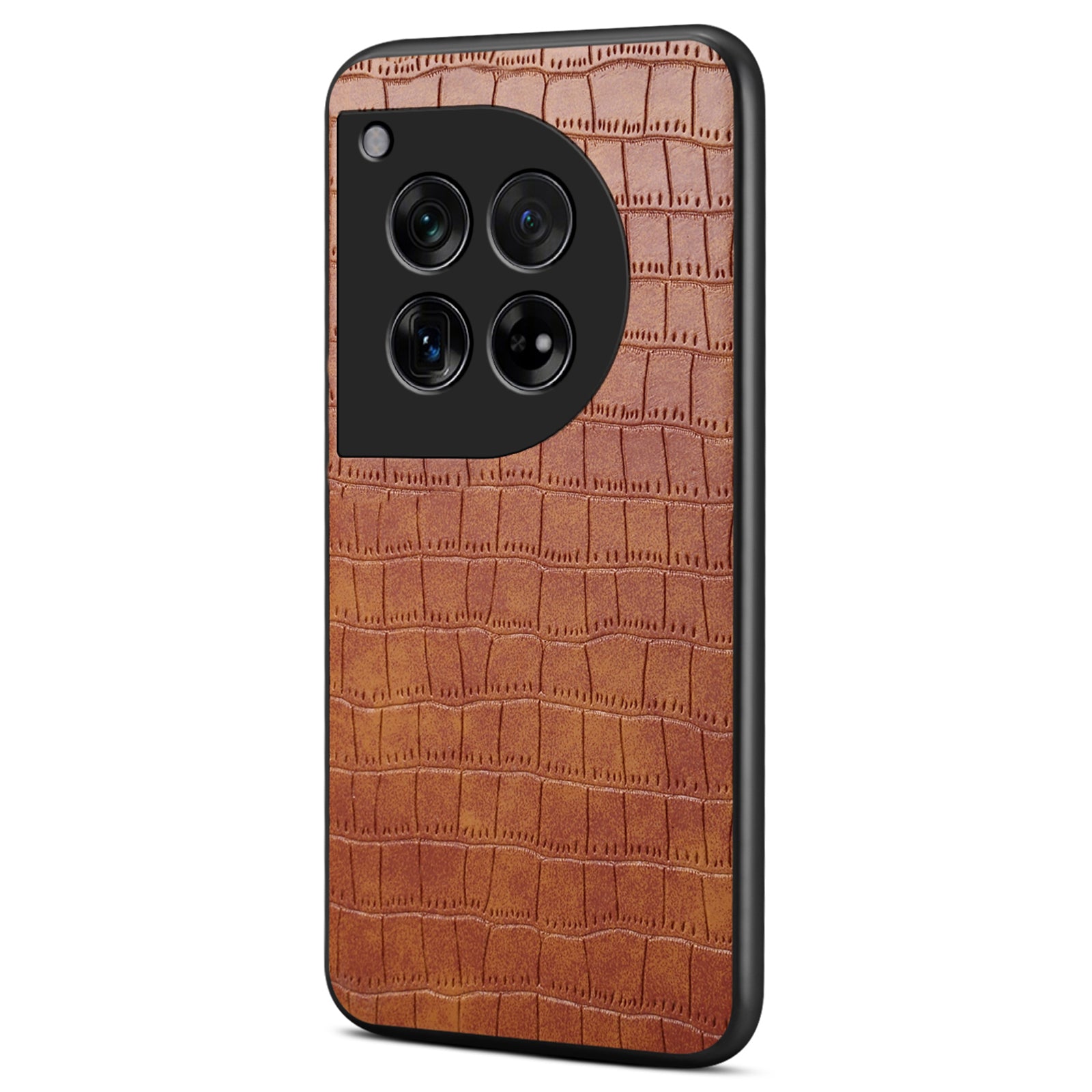 For OnePlus Ace 3 5G / 12R 5G Scratchproof Case Crocodile Texture Leather+TPU+PC Phone Cover
