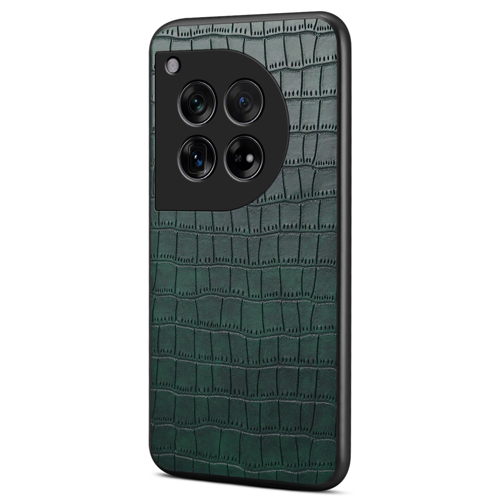 For OnePlus Ace 3 5G / 12R 5G Scratchproof Case Crocodile Texture Leather+TPU+PC Phone Cover