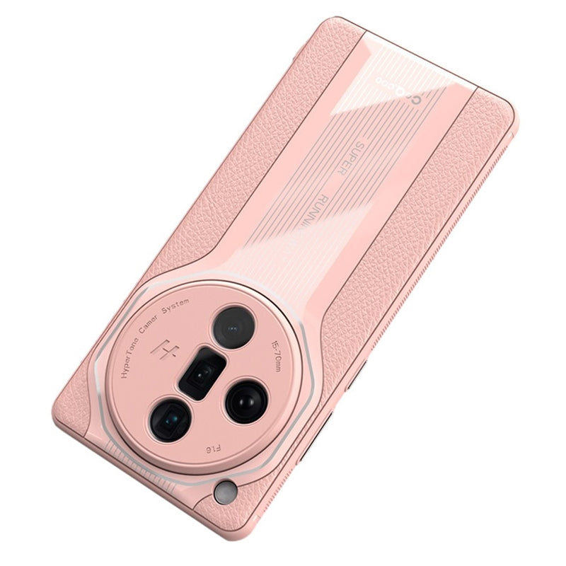 Q.COO Super Running Series 2 for Oppo Find X7 Ultra Case Ultra Slim PU Leather+Acrylic+TPU Phone Cover