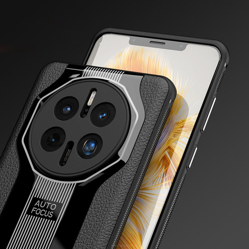 Q.COO Super Running Series 2 for Huawei Mate 50 Pro 4G Case Anti-Scratch PU Leather Phone Back Cover