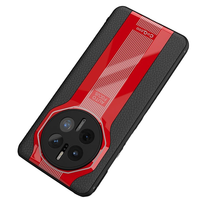 Q.COO Super Running Series 2 for Huawei Mate 50 Pro 4G Case Anti-Scratch PU Leather Phone Back Cover