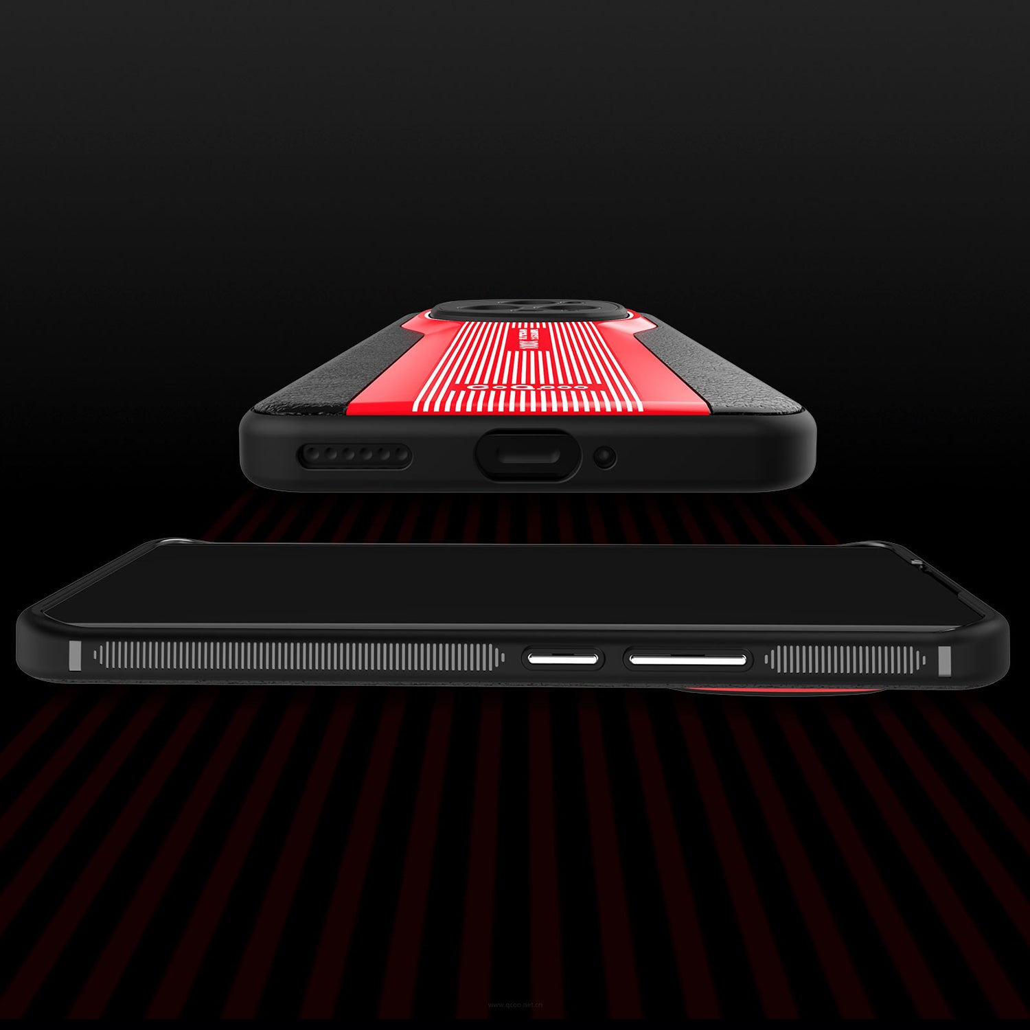 Q.COO Super Running Series 2 for Honor Magic5 Pro Case PU Leather Coated Acrylic+TPU Minimalist Phone Cover