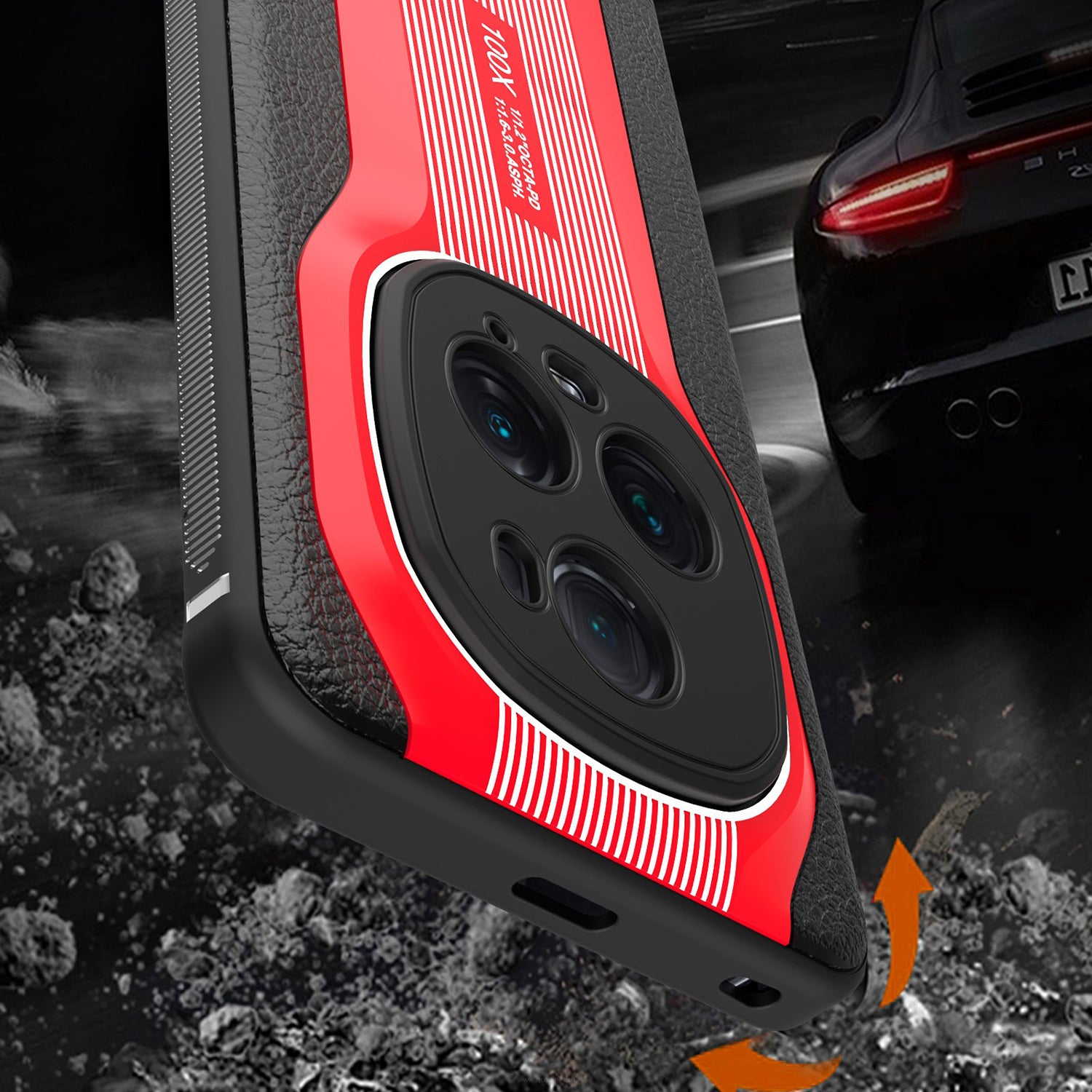 Q.COO Super Running Series 2 for Honor Magic5 Pro Case PU Leather Coated Acrylic+TPU Minimalist Phone Cover