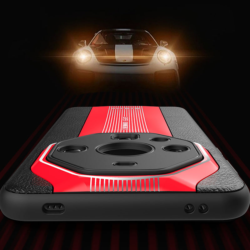 Q.COO Super Running Series 2 for Huawei Mate 60 Pro / Mate 60 Pro+ Case PU Leather Drop-Proof Back Cover
