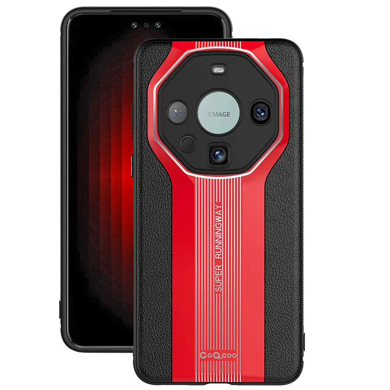 Q.COO Super Running Series 2 for Huawei Mate 60 RS Ultimate Case Shockproof Leather+Acrylic+TPU Phone Cover