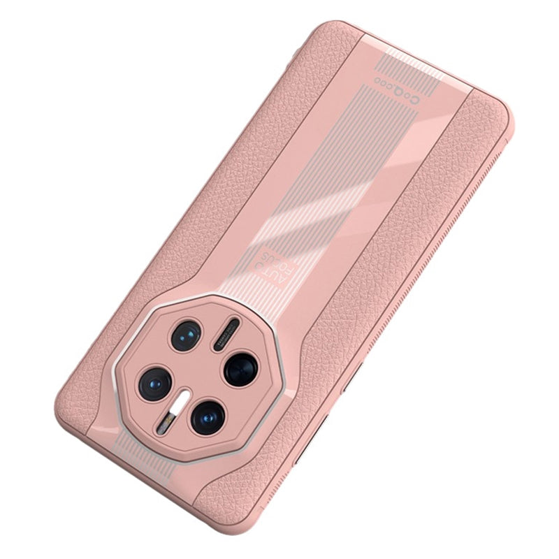 Q.COO Super Running Series 2 for Huawei Mate 50 RS Porsche Design 4G Case Leather Coating Hybrid Back Cover