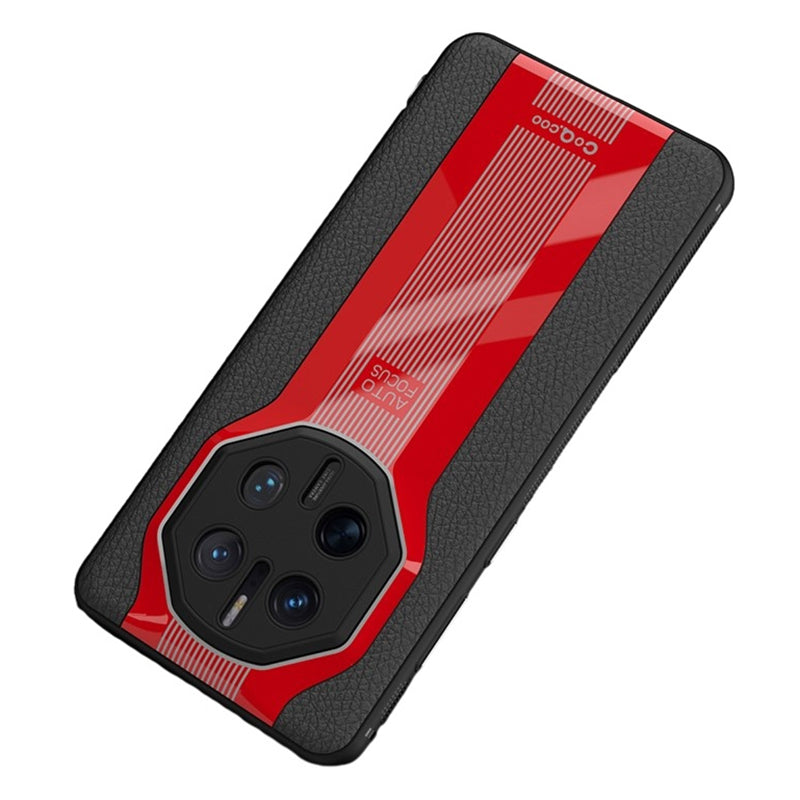 Q.COO Super Running Series 2 for Huawei Mate 50 RS Porsche Design 4G Case Leather Coating Hybrid Back Cover