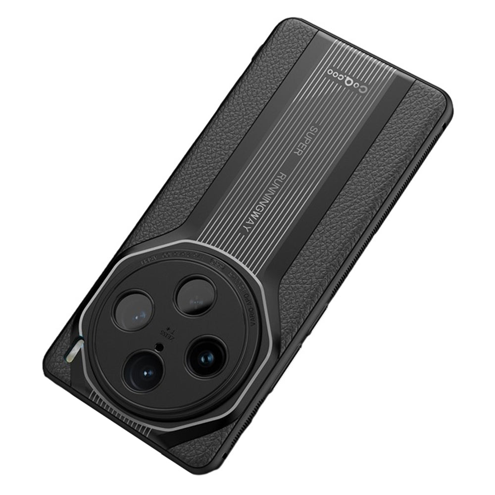 Q.COO Super Running Series For vivo X100 Pro 5G Shockproof Case Leather+Acrylic+TPU Mobile Phone Cover