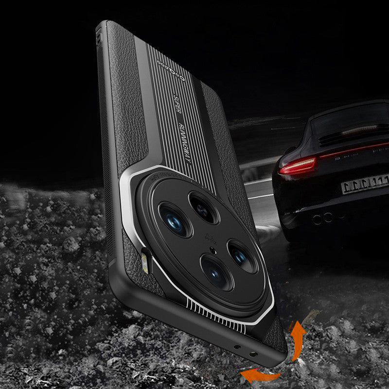 Q.COO Super Running Series For vivo X100 Pro 5G Shockproof Case Leather+Acrylic+TPU Mobile Phone Cover