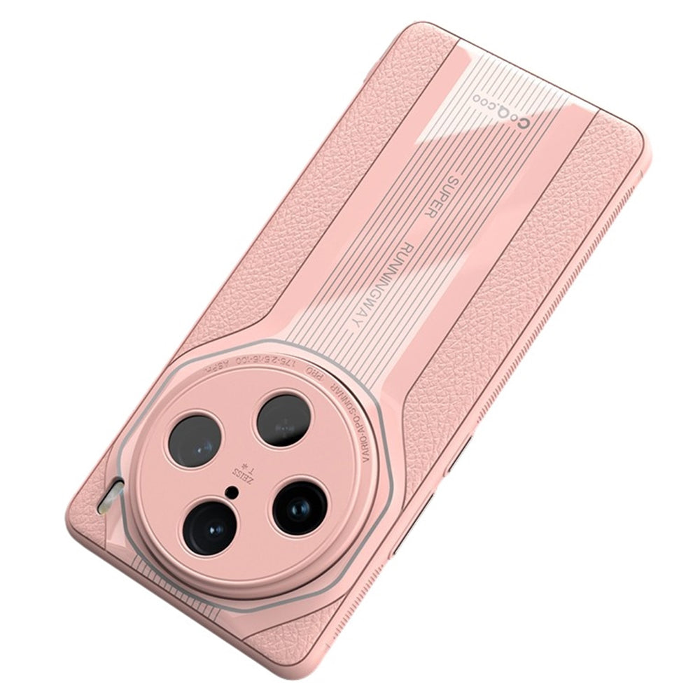 Q.COO Super Running Series For vivo X100 Pro 5G Shockproof Case Leather+Acrylic+TPU Mobile Phone Cover