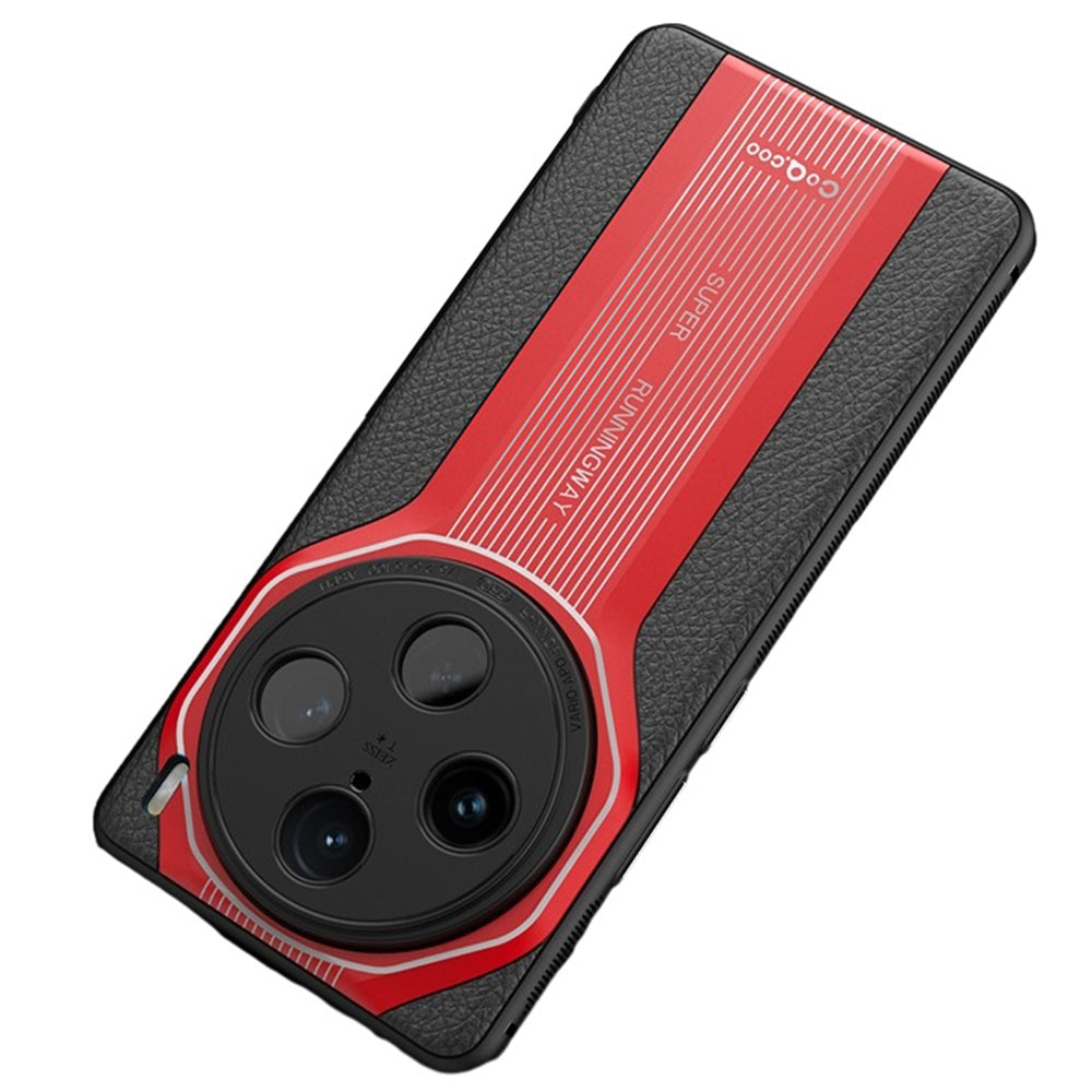 Q.COO Super Running Series For vivo X100 Pro 5G Shockproof Case Leather+Acrylic+TPU Mobile Phone Cover