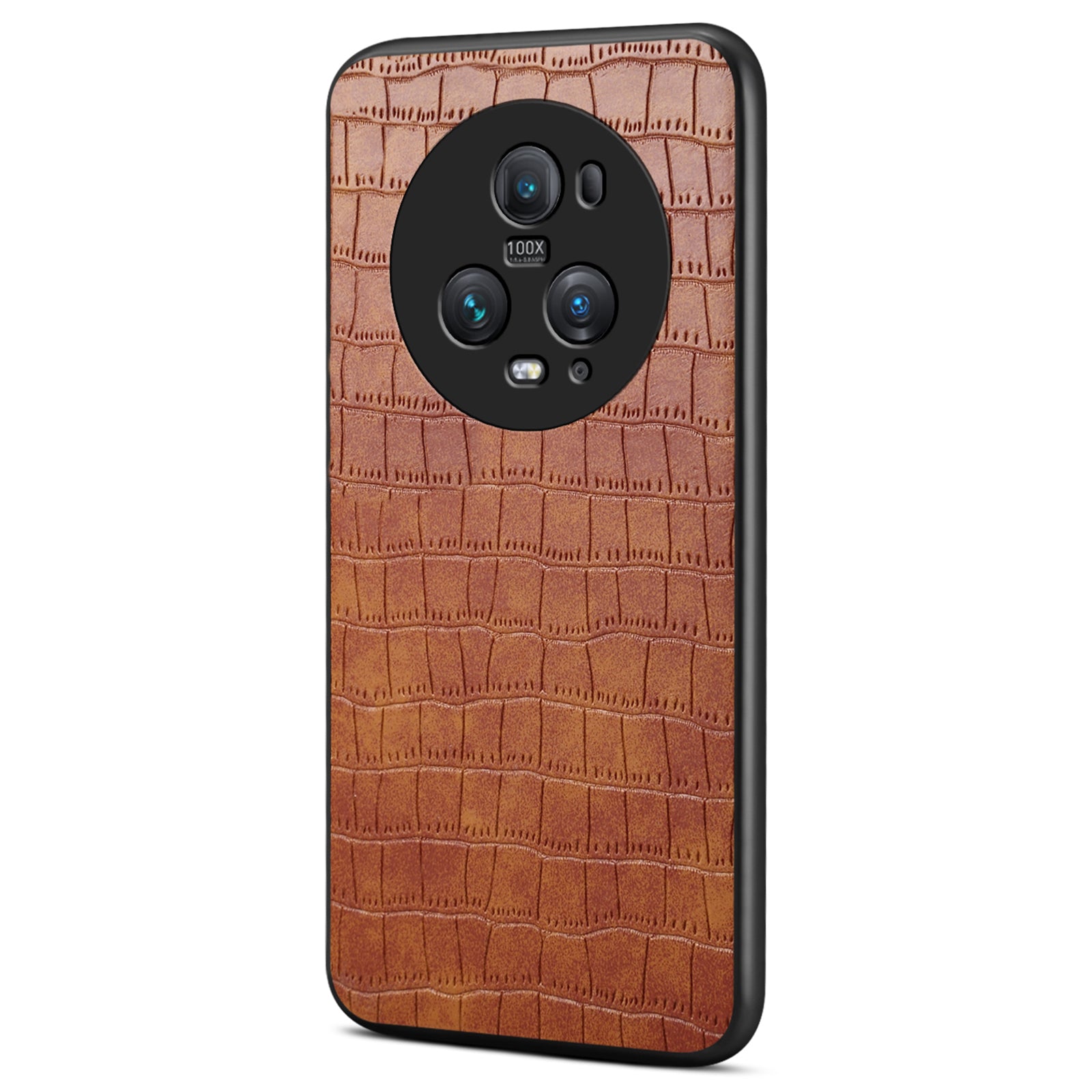 For Honor Magic5 Pro Case Leather Alligator Texture Protective Back Cover