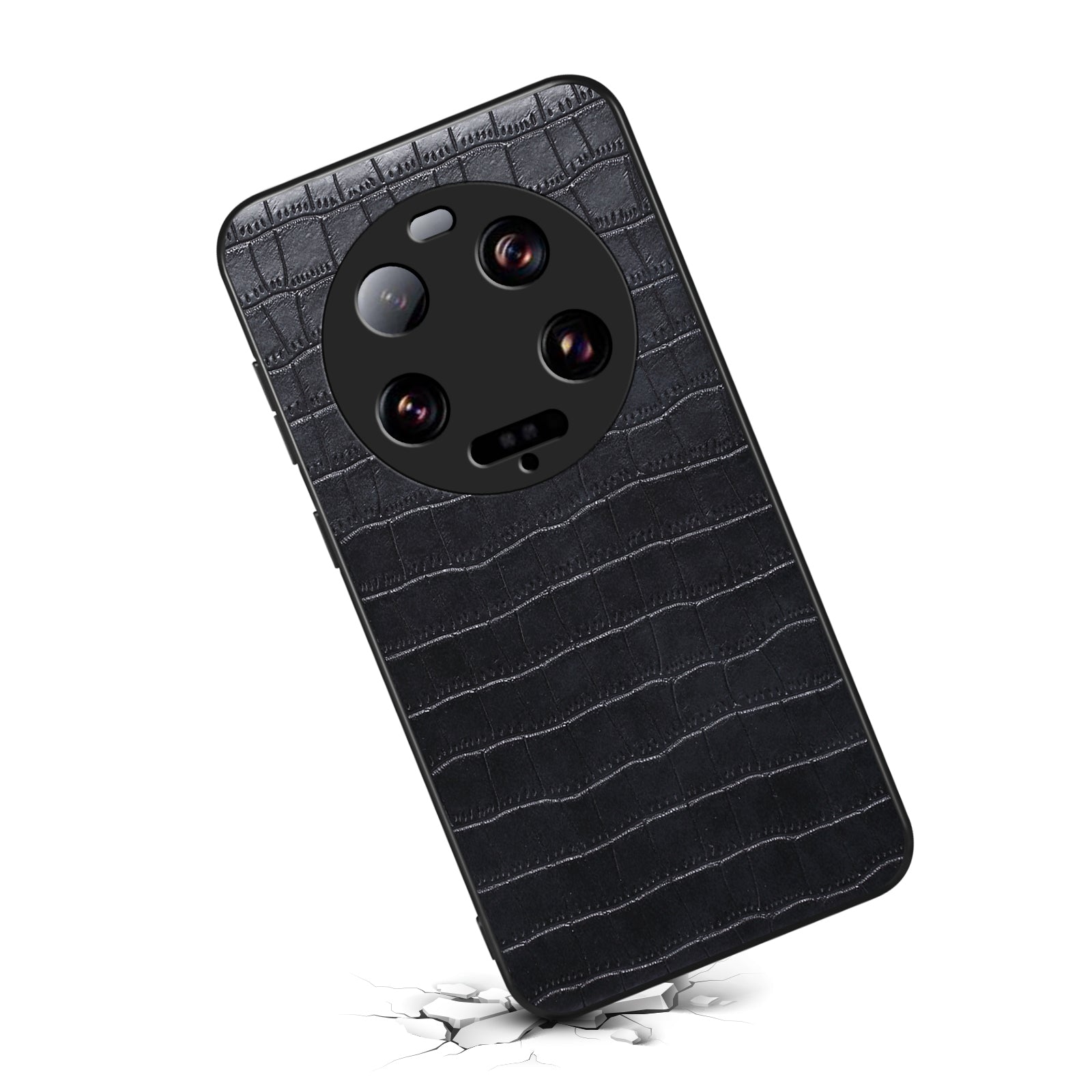 For Xiaomi 13 Ultra Case Leather+PC+TPU Anti-Drop Phone Cover Crocodile Pattern