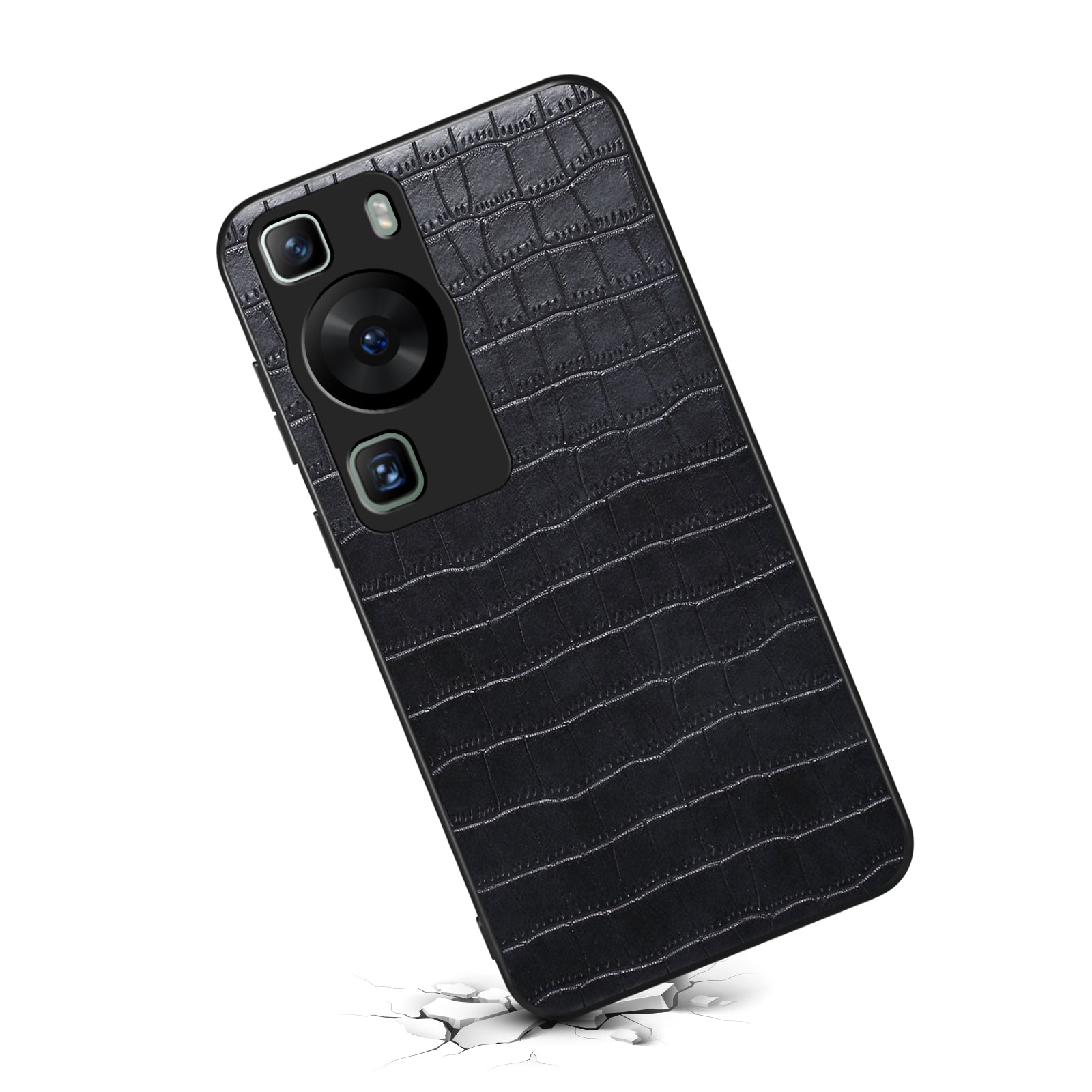 For Huawei P60 / P60 Pro Case Classic Crocodile Pattern PU Leather Phone Back Cover