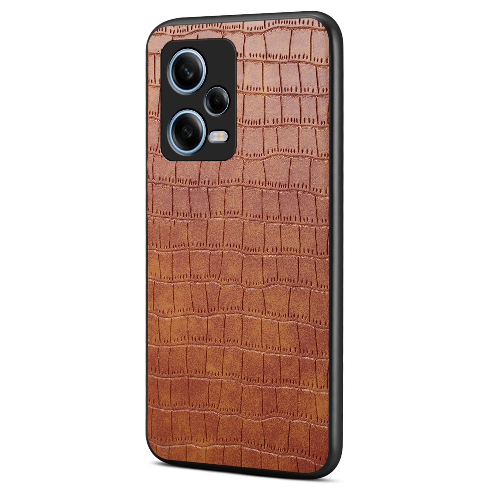 For Xiaomi Redmi Note 12 Pro 5G PU Leather+PC+TPU Cover Crocodile Texture Cell Phone Case