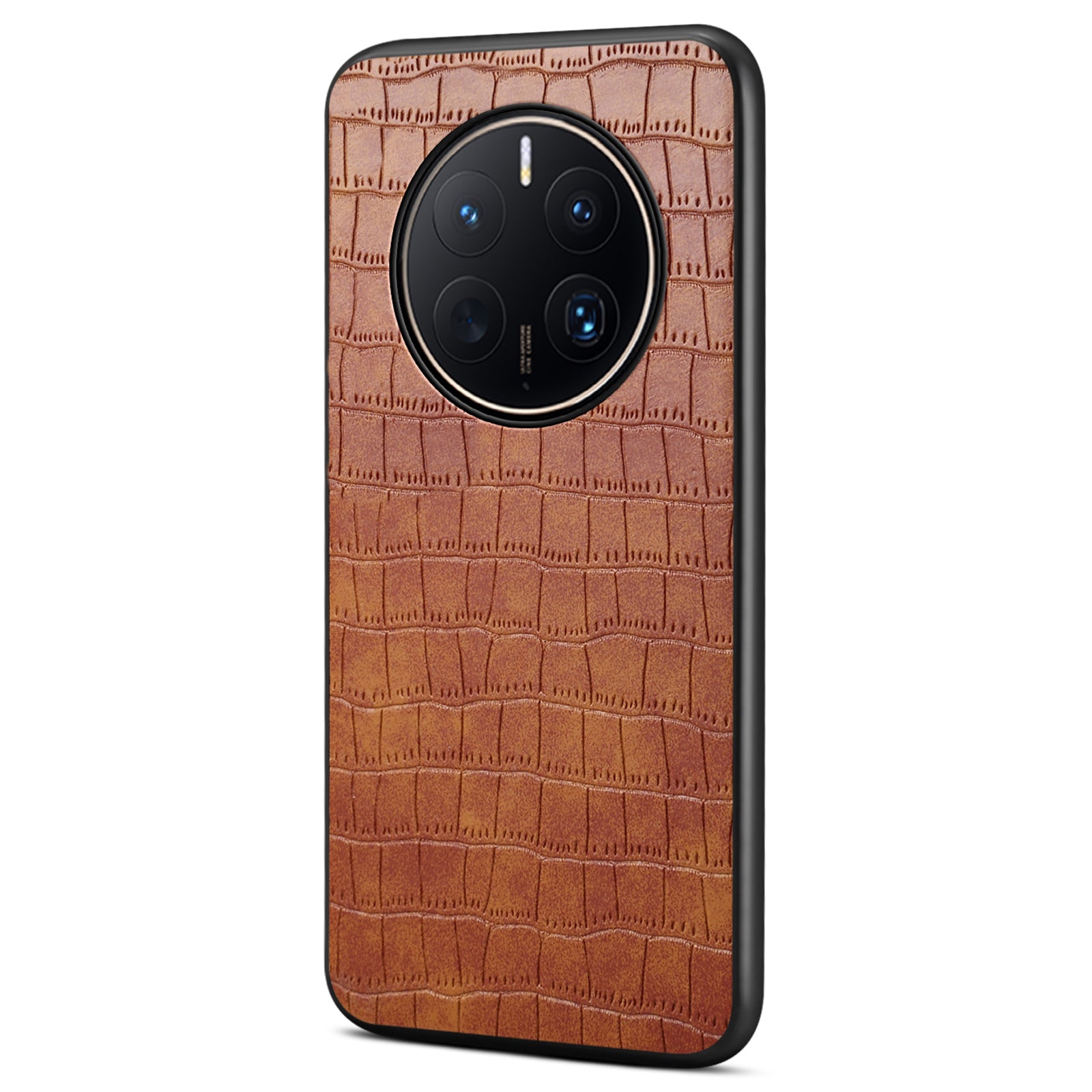 For Huawei Mate 50 Pro 4G Case PU Leather Coated TPU+PC Phone Cover Business Crocodile Texture