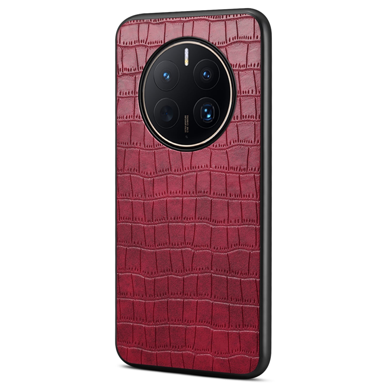 For Huawei Mate 50 Pro 4G Case PU Leather Coated TPU+PC Phone Cover Business Crocodile Texture