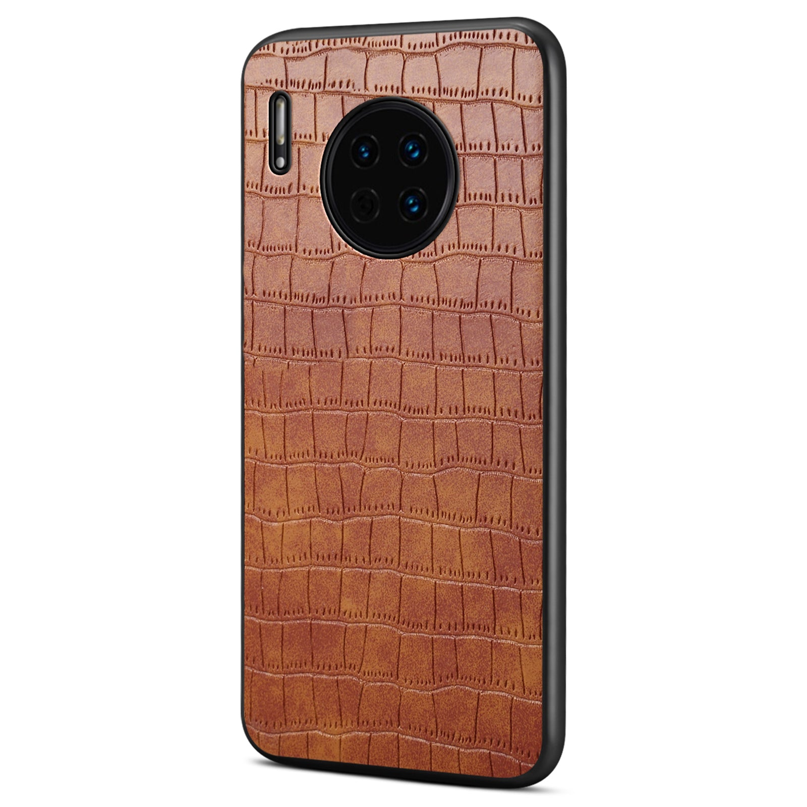 For Huawei Mate 30 4G / 5G Slim Case Crocodile Textured Leather+TPU+PC Phone Cover