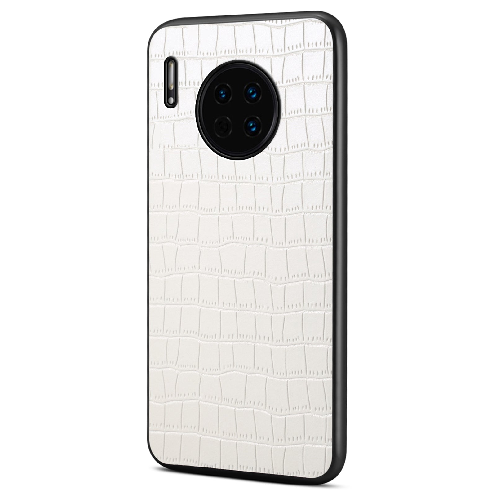 For Huawei Mate 30 4G / 5G Slim Case Crocodile Textured Leather+TPU+PC Phone Cover