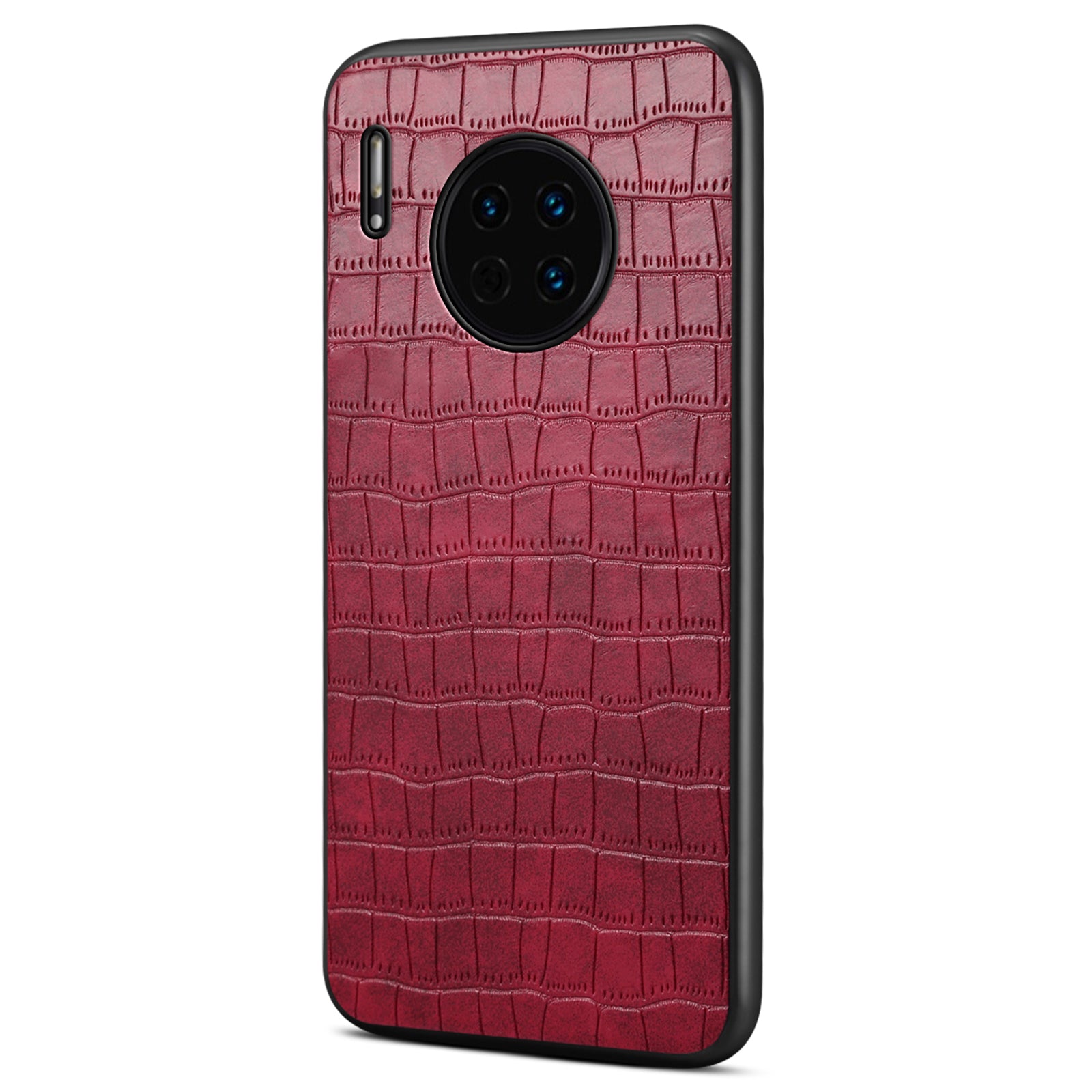 For Huawei Mate 30 4G / 5G Slim Case Crocodile Textured Leather+TPU+PC Phone Cover