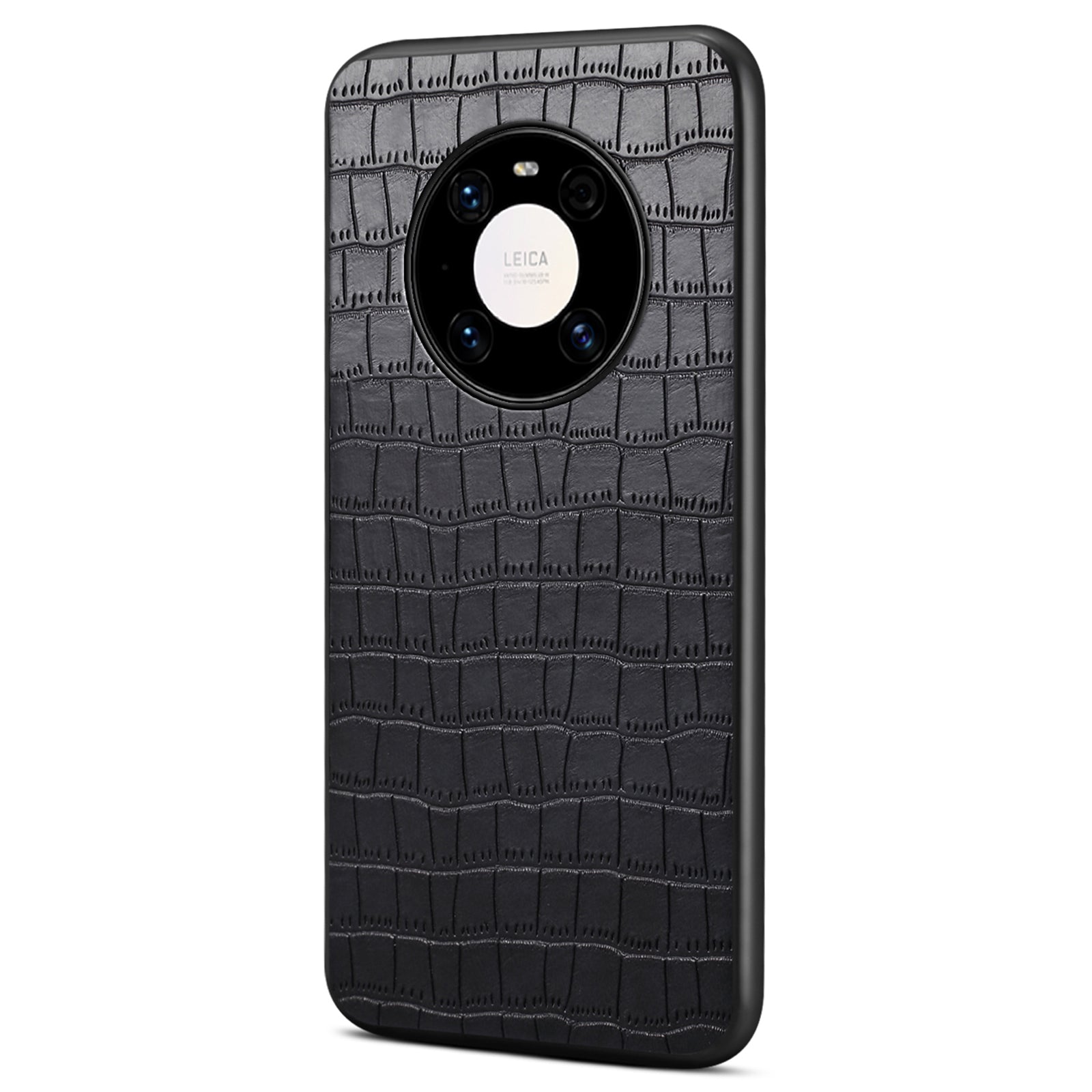 For Huawei Mate 40 Pro 4G / 5G Shockproof Case Crocodile Textured Leather Hybrid Slim Phone Cover