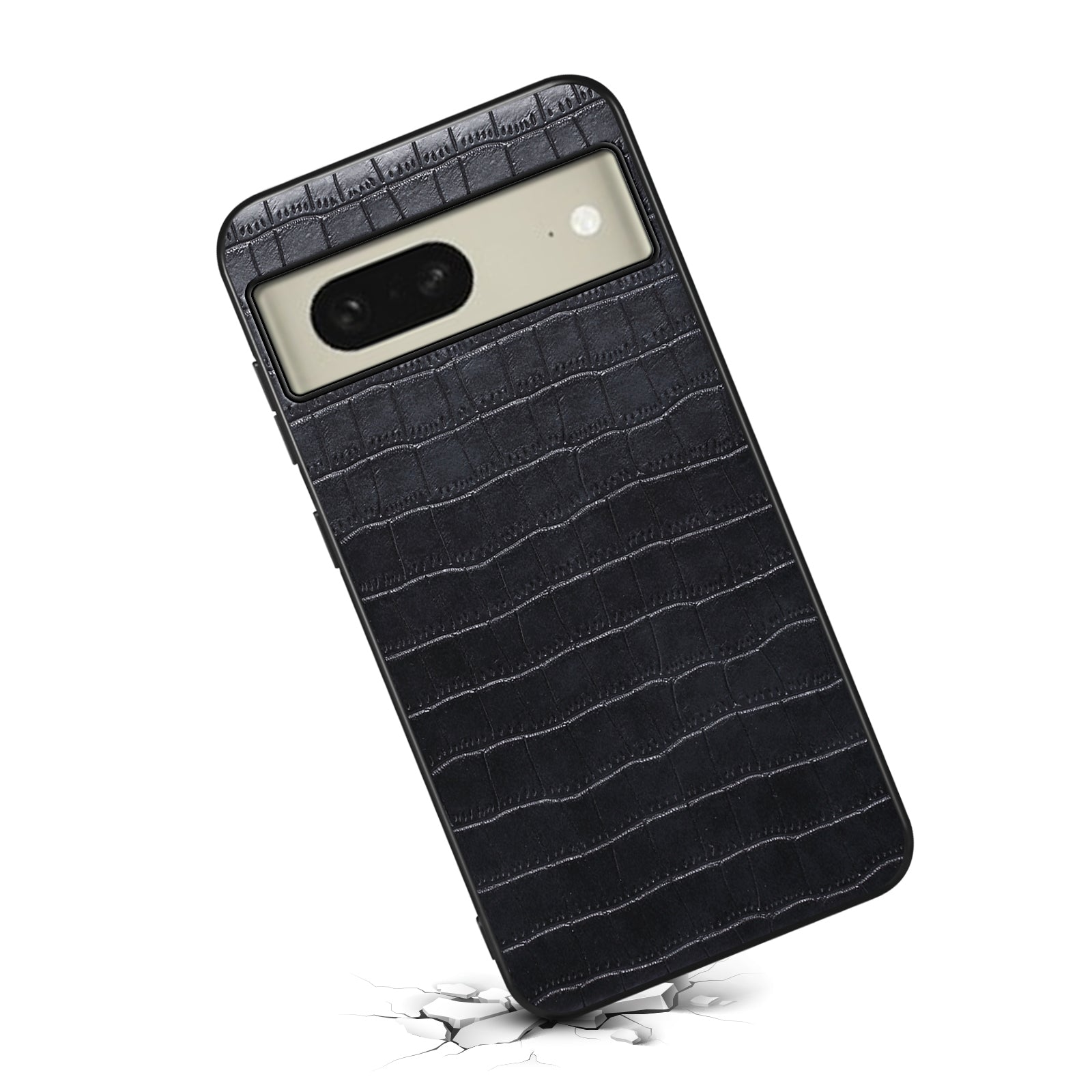 For Google Pixel 8 PU Leather+PC+TPU Cover Crocodile Texture Mobile Phone Case