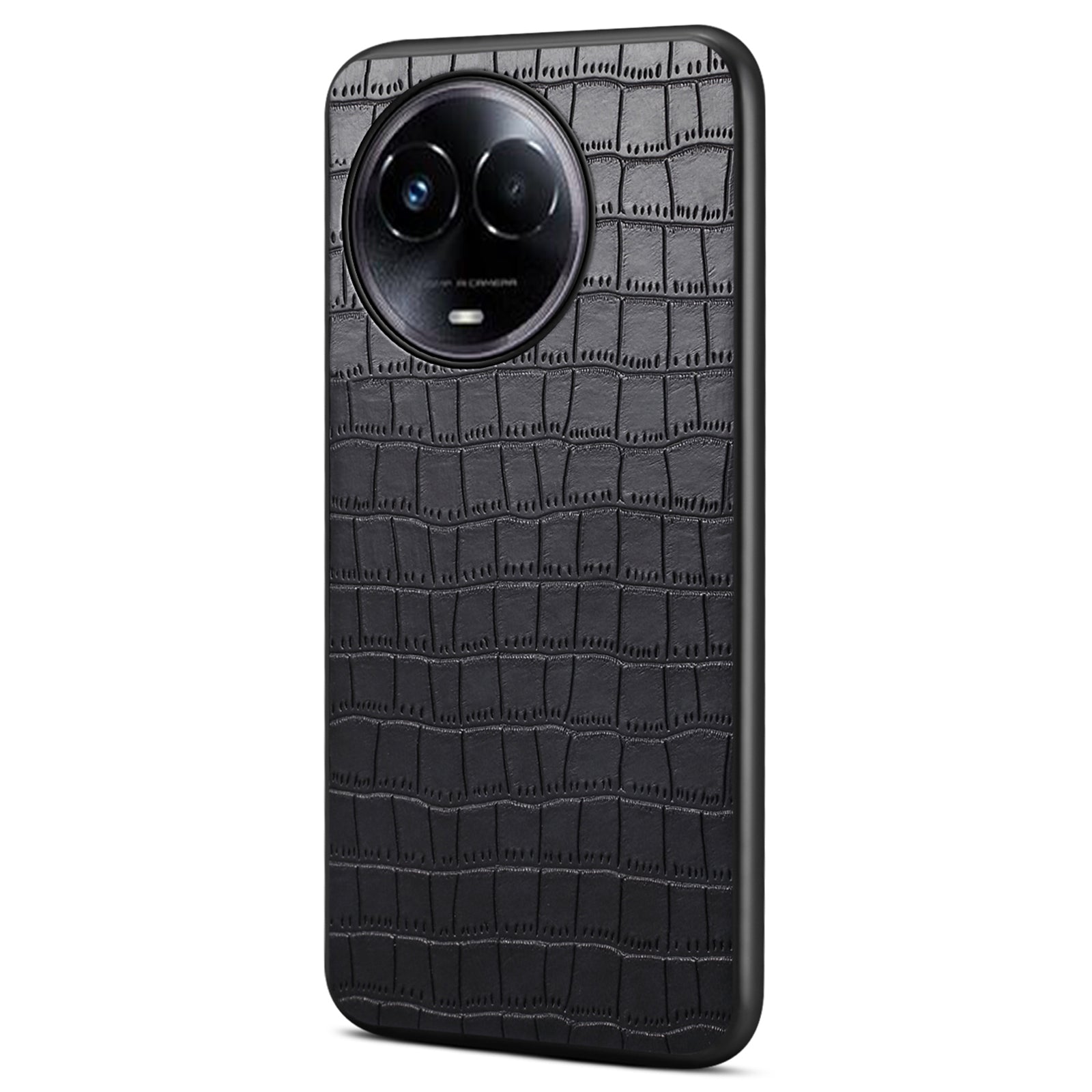 For Realme 11 5G (Global) / 11x 5G Cell Phone Cases Crocodile Texture PU Leather Coated PC+TPU Cover