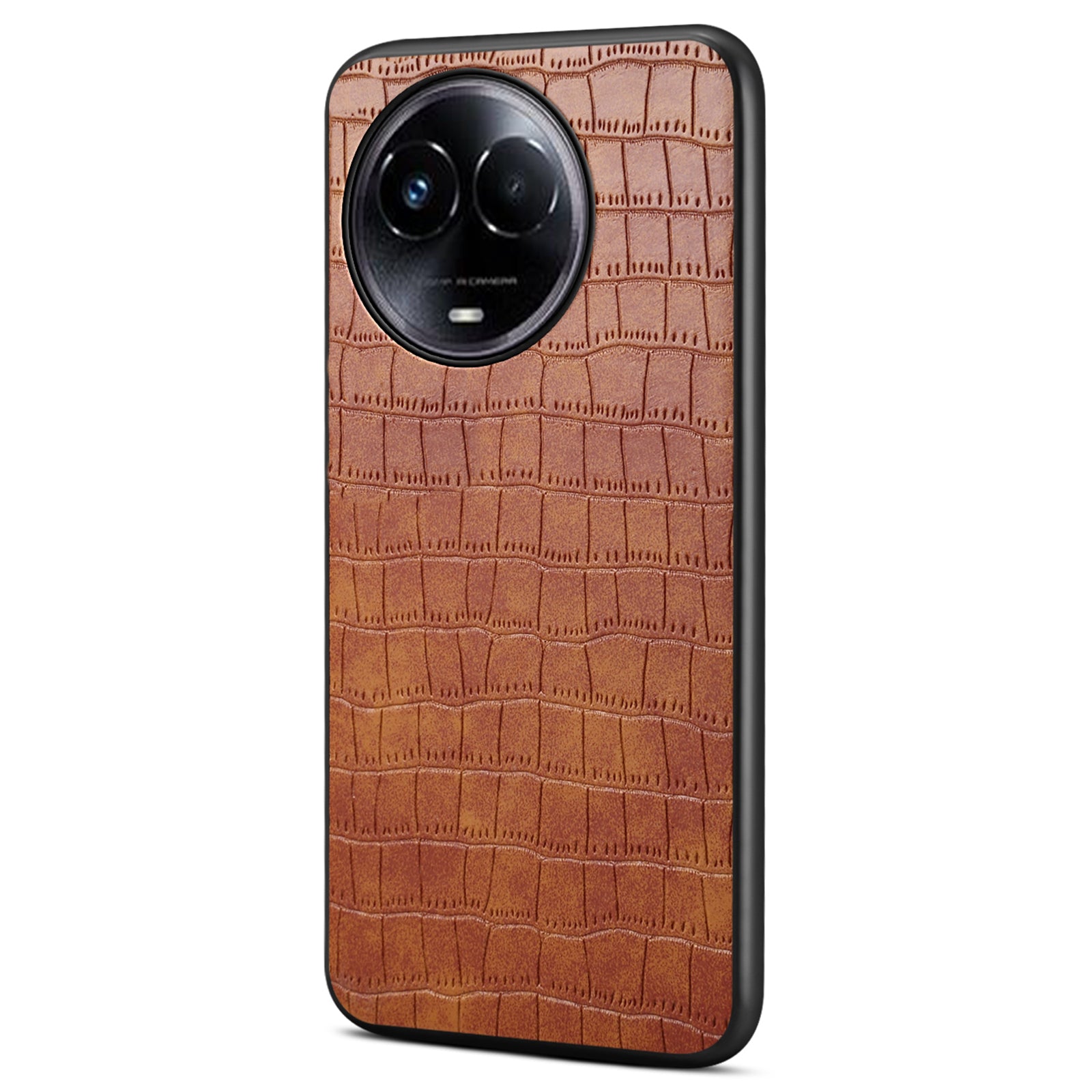 For Realme 11 5G (Global) / 11x 5G Cell Phone Cases Crocodile Texture PU Leather Coated PC+TPU Cover