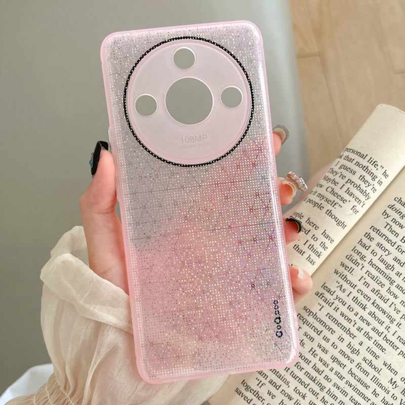 Q.COO For Honor X50 5G Case Aurora Effect TPU Shockproof Phone Cover
