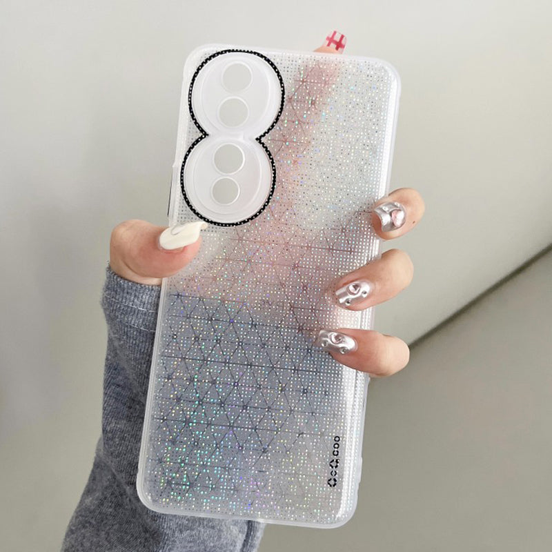 Q.COO For Honor 90 TPU Soft Case Aurora Effect Anti-slip Phone Cover