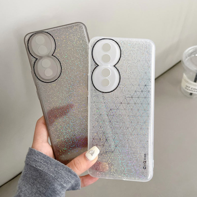 Q.COO For Honor 90 TPU Soft Case Aurora Effect Anti-slip Phone Cover