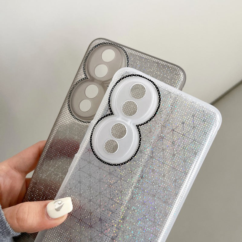Q.COO For Honor 90 TPU Soft Case Aurora Effect Anti-slip Phone Cover