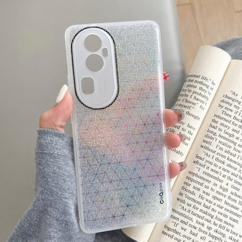 Q.COO For Oppo Reno10 Pro+ 5G TPU Case Aurora Effect Camera Protection Phone Cover