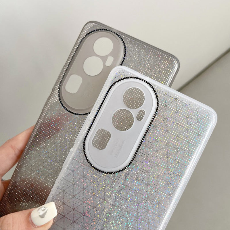Q.COO For Oppo Reno10 Pro+ 5G TPU Case Aurora Effect Camera Protection Phone Cover