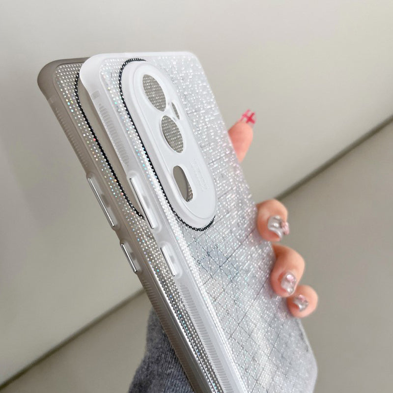 Q.COO For Oppo Reno10 Pro+ 5G TPU Case Aurora Effect Camera Protection Phone Cover