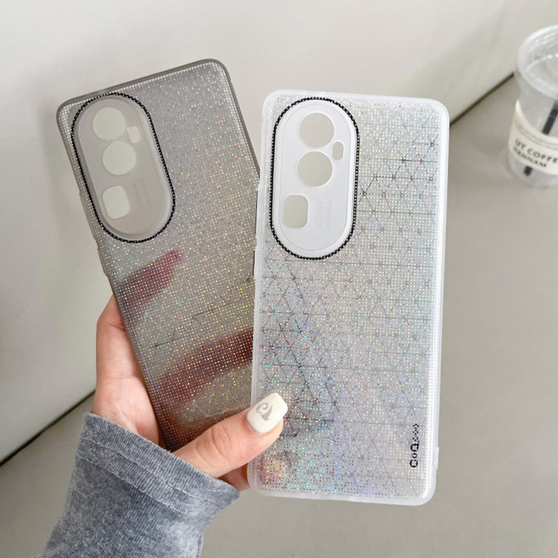 Q.COO For Oppo Reno10 Pro+ 5G TPU Case Aurora Effect Camera Protection Phone Cover