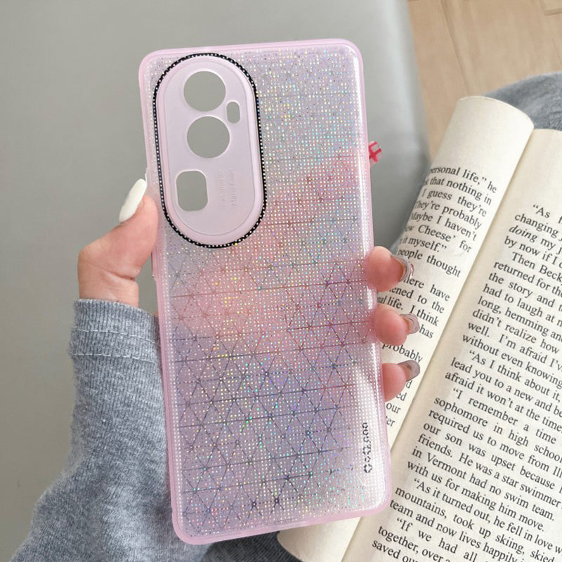 Q.COO For Oppo Reno10 Pro+ 5G TPU Case Aurora Effect Camera Protection Phone Cover