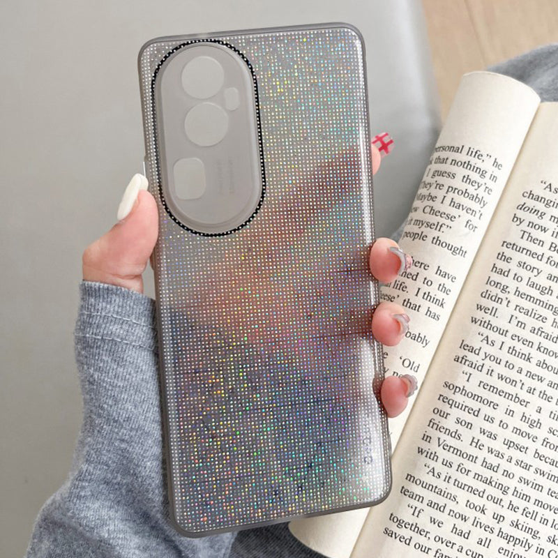 Q.COO For Oppo Reno10 Pro+ 5G TPU Case Aurora Effect Camera Protection Phone Cover