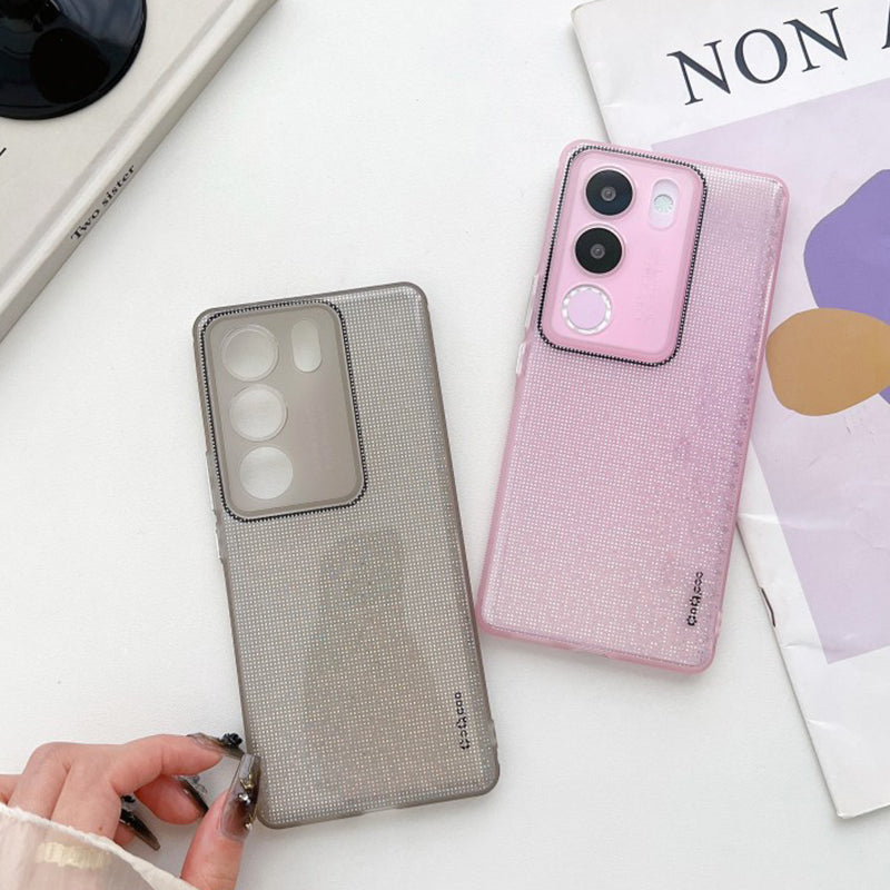 Q.COO For vivo S17 5G / S17 Pro 5G Case Soft TPU Anti-Scratch Sparkle Bling Phone Cover