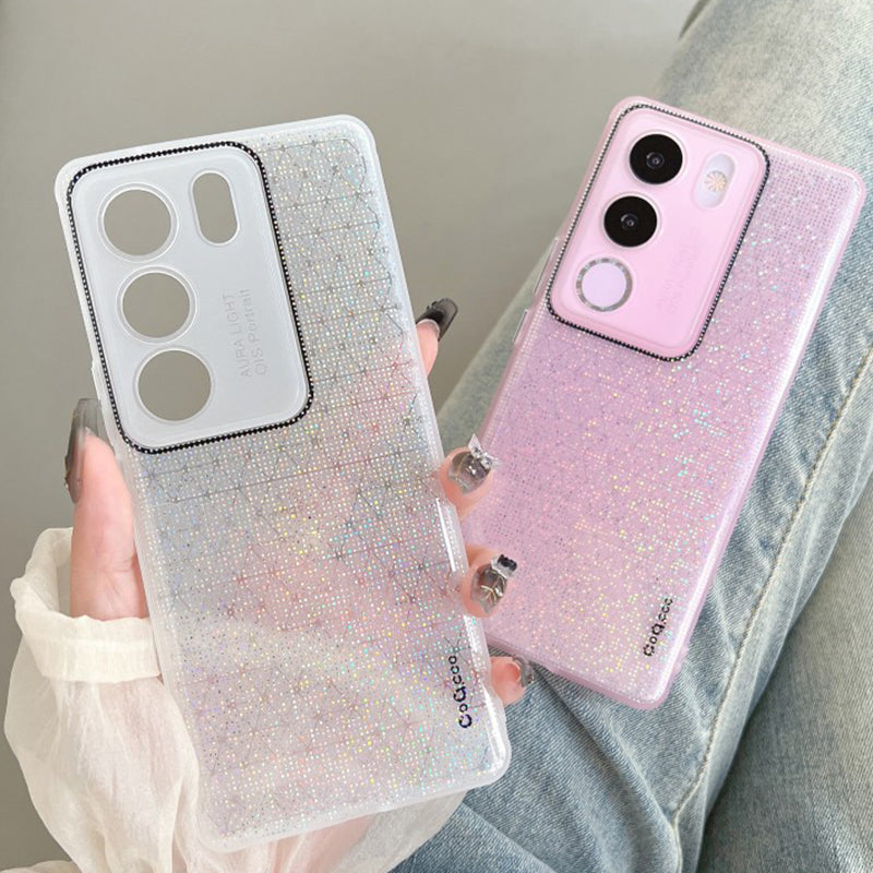 Q.COO For vivo S17 5G / S17 Pro 5G Case Soft TPU Anti-Scratch Sparkle Bling Phone Cover