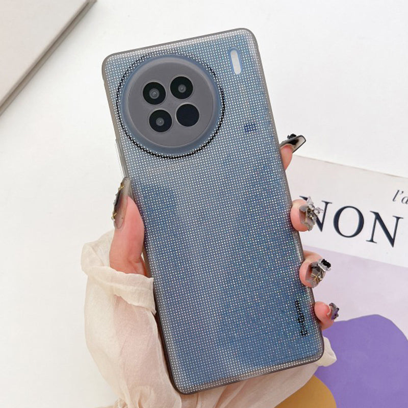Q.COO For vivo X90 Pro 5G Case Cute Bling Sparkle TPU Shell Phone Cover