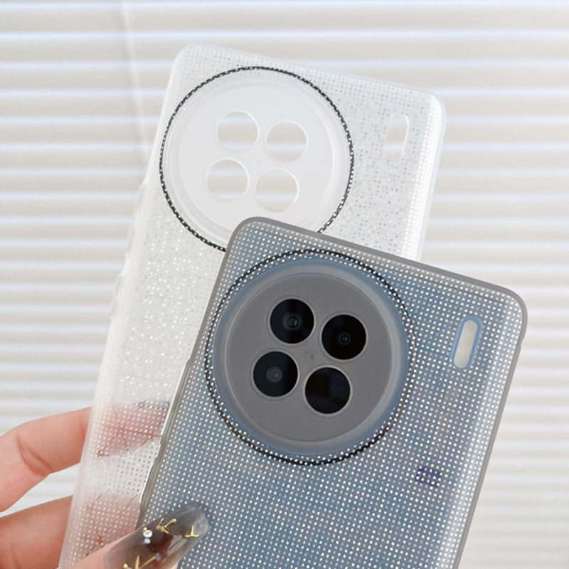 Q.COO For vivo X90 Pro 5G Case Cute Bling Sparkle TPU Shell Phone Cover