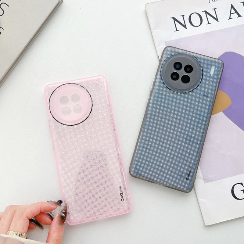Q.COO For vivo X90 Pro 5G Case Cute Bling Sparkle TPU Shell Phone Cover