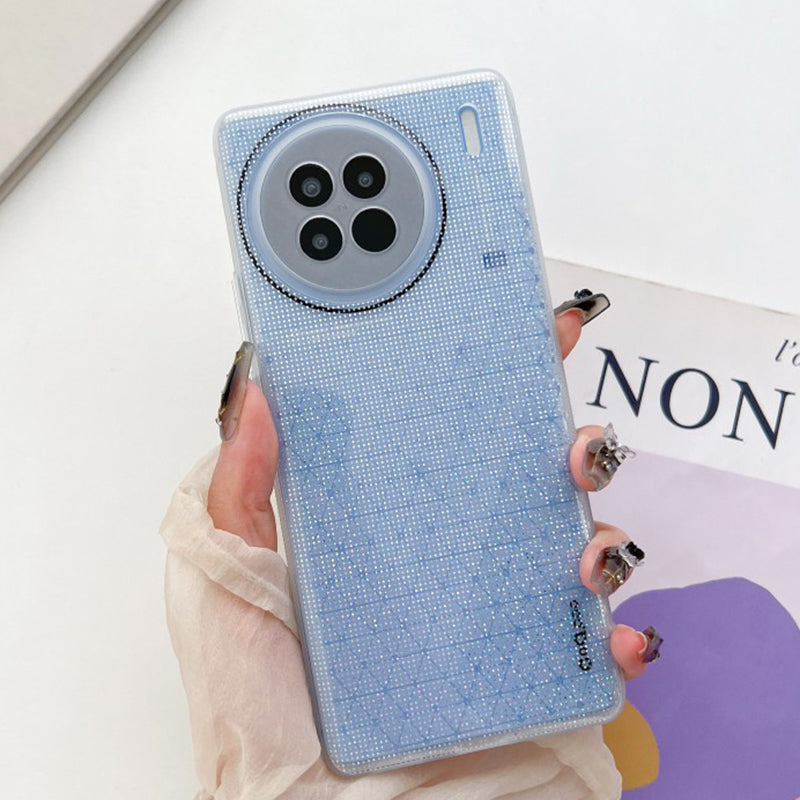 Q.COO For vivo X90 Pro 5G Case Cute Bling Sparkle TPU Shell Phone Cover