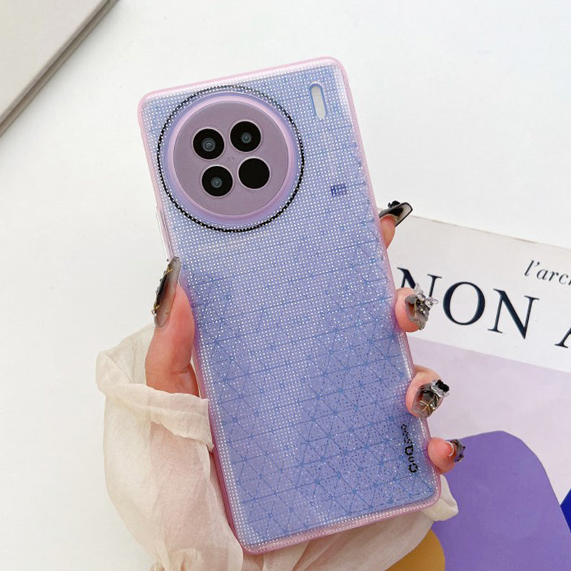Q.COO For vivo X90 Pro 5G Case Cute Bling Sparkle TPU Shell Phone Cover