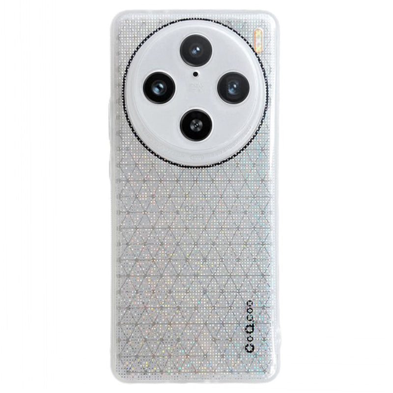 Q.COO For vivo X100 Pro 5G Case Bling Aurora Series TPU Phone Back Cover