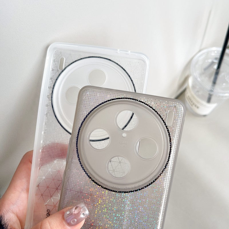 Q.COO For vivo X100 Pro 5G Case Bling Aurora Series TPU Phone Back Cover
