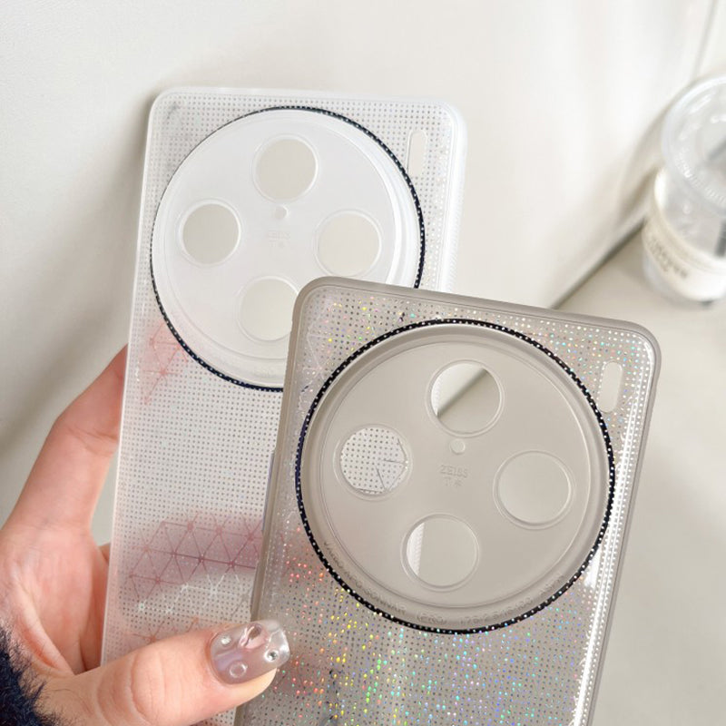 Q.COO For vivo X100 Pro 5G Case Bling Aurora Series TPU Phone Back Cover